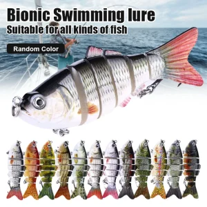 5pcs Bionic Lures random color Realistic fish shape Fishing Bait