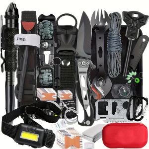 Ultimate Survival Gear Kit, 20-in-1 Emergency Survival