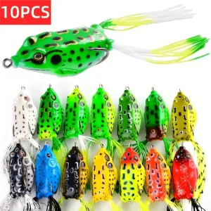 10pcs Frog Shape Lure