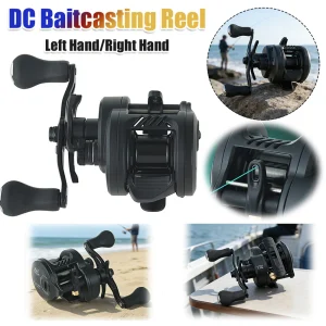 DC Fishing Reel Long Cast Self‑Charging Anti Backlash Electronic Brake