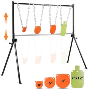 AR500 Steel Targets Stand Kit for Rifle and Pistol Training: 3 8 Thick